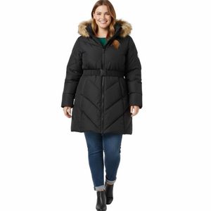 Black Down Filled Lady Woman 2X Reitman Warmest Winter Snow Jacket Coat NEW Tags